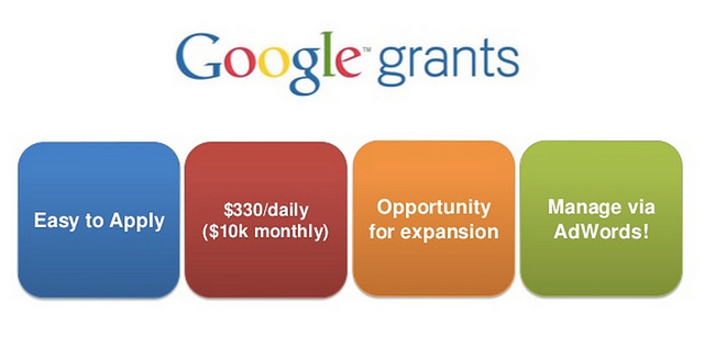 Google Grants slide screencap