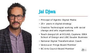 Jai Djwa• Principal of Agentic Digital Media• 25+ years in digital strategy• Creative Technologist working with social...