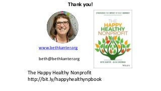 The Happy Healthy Nonprofit with Beth Kanter