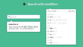 Search with modifiers 