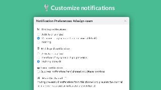 Customize notifications 