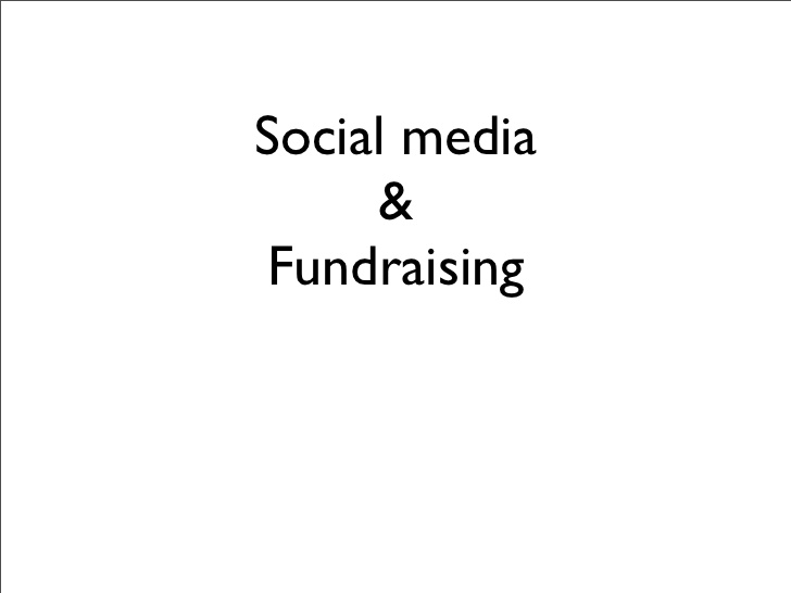 Social Media Club Vancouver - Fundraising with social media