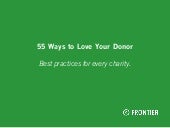 55 ways to love your donors - The D...