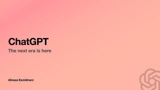 ChatGPT webinar slides