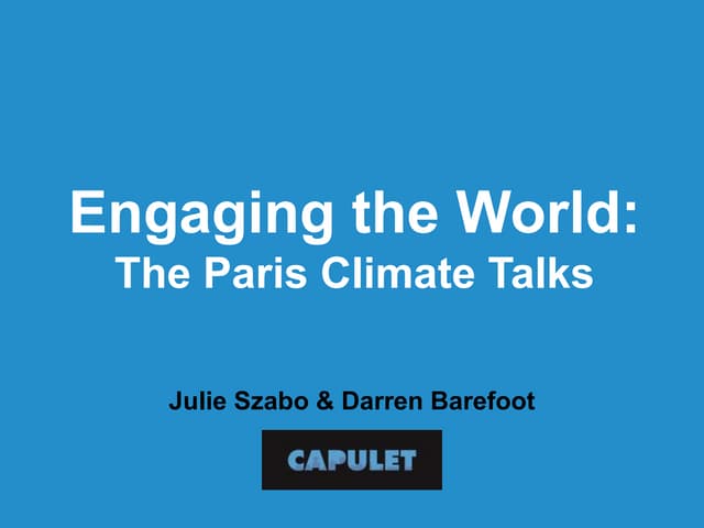 Engaging the World: The Paris Clima...