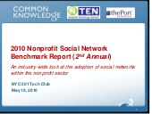 Nonprofit social network benchmark ...