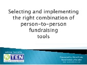 Person-to-Person Fundraising Tools