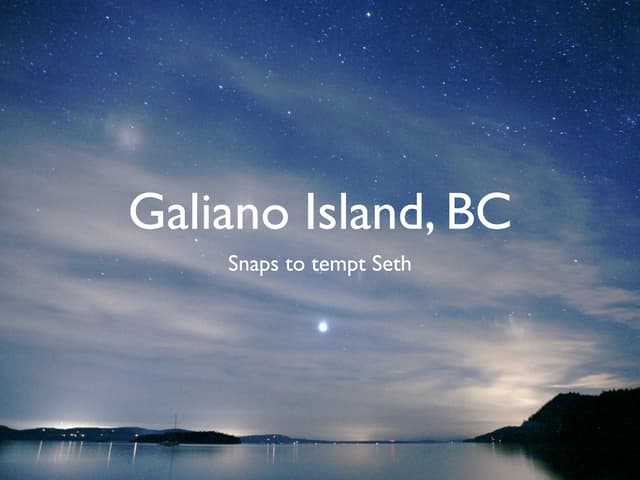 Photos of Galiano Island