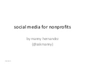 Social Media For Nonprofits