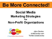 Be More Connected: Social Media Mar...