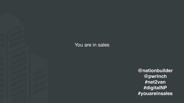 You Are In Sales - The Digital Nonp...