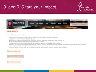Agenda8. and 9. Share your Impact 
